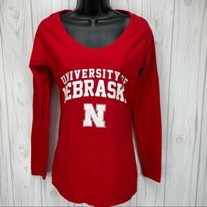 Alta Garcia University of Nebraska Huskers red long sleeve shirt size medium.